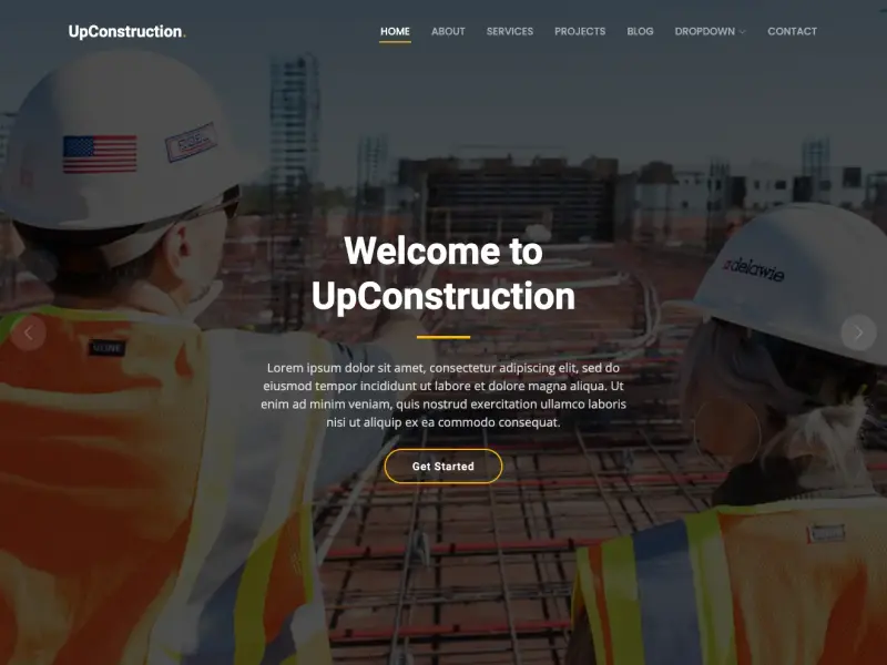 UpConstruction - Bootstrap Construction Website Template